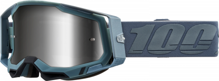 Ochelari cross/atv 100% Racecraft 2 Battleship, lentila oglinda, culoare rama dusty blue [1]