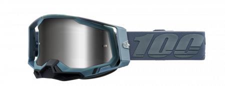 Echipament Cross  & ATV - Ochelari cross/atv 100% Racecraft 2 Battleship, lentila oglinda, culoare rama dusty blue