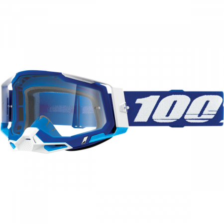 Echipament Cross  & ATV - Ochelari cross/atv 100% Racecraft 2 Blue lentila clara culoare rama albastru/alb