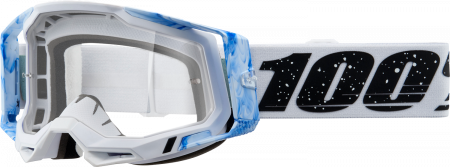 Ochelari cross/atv 100% Racecraft 2 Mixos, lentila transparenta, culoare rama alb/albastru [1]