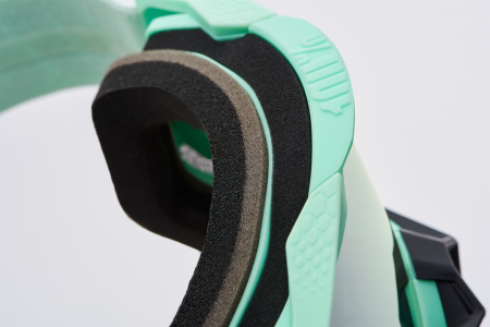 Ochelari cross/atv 100% Racecraft 2 Palomar, lentila oglinda, culoare rama verde menta [8]