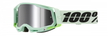 Ochelari cross/atv 100% Racecraft 2 Palomar, lentila oglinda, culoare rama verde menta [1]
