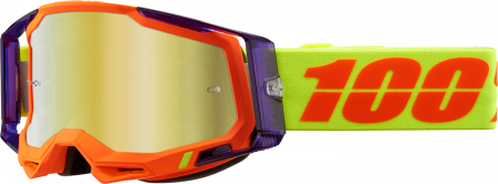 Ochelari cross/atv 100% Racecraft 2 Panam, lentila oglinda, culoare rama portocaliu/mov [1]