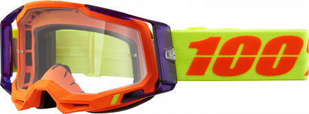 Ochelari cross/atv 100% Racecraft 2 Panam, lentila transparenta, culoare rama portocaliu/mov [1]