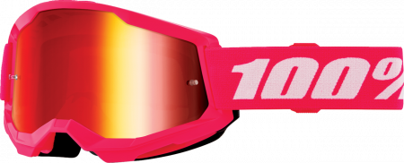Echipament Cross  & ATV - Ochelari cross/atv 100% Strata 2 Junior Pink, lentila oglinda, culoare rama roz