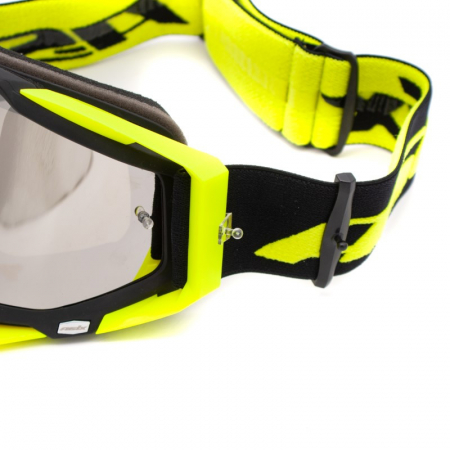 Ochelari cross/atv/enduro, Asix AS1, lentila argintie, culoare rama galben fluo/negru mat [4]