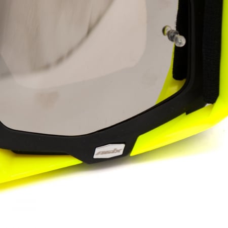 Ochelari cross/atv/enduro, Asix AS1, lentila argintie, culoare rama galben fluo/negru mat [5]