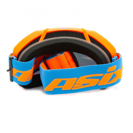 Ochelari cross/atv/enduro, Asix AS2, lentila galbena, culoare rama portocaliu/albastru mat [4]