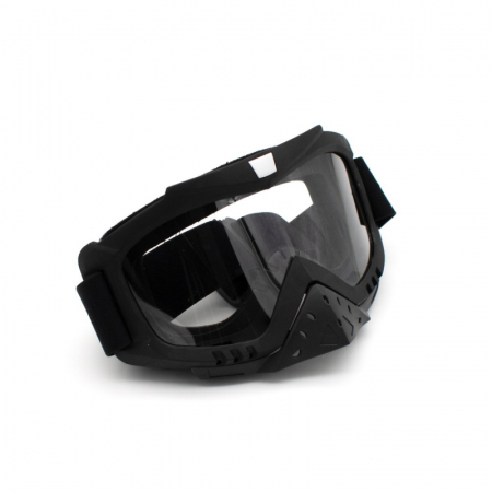 Ochelari cross/atv/enduro, XTR, lentila transparenta, culoare rama negru mat [2]