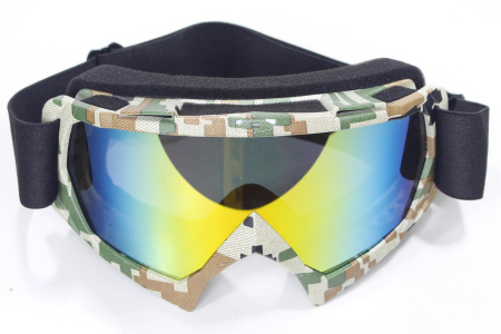 Echipamente - Ochelari cross/enduro/atv  WB P-15,rama camo nisip,sticla oglinda