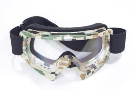 Echipamente - Ochelari cross/enduro/atv WB P-16,rama camo deschis,sticla transparenta