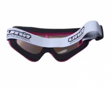 Ochelari copii motocross/atv/enduro Unit, culoare rama roz, lentila curcubeu [1]