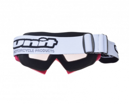 Ochelari motocross/atv/enduro Unit, culoare rama roz, lentila transparenta [1]
