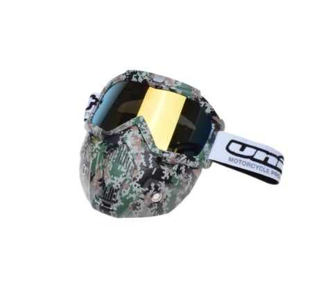 Echipamente - Ochelari motocross/atv/enduro Unit, model masca army, culoare rama army, lentila oglinda