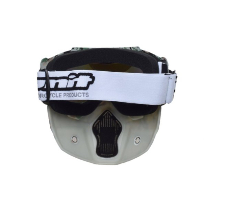 Ochelari motocross/atv/enduro Unit, model masca army, culoare rama army, lentila oglinda [2]