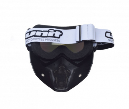 Ochelari motocross/atv/enduro Unit, model masca, culoare rama negru, lentila oglinda argintie [2]