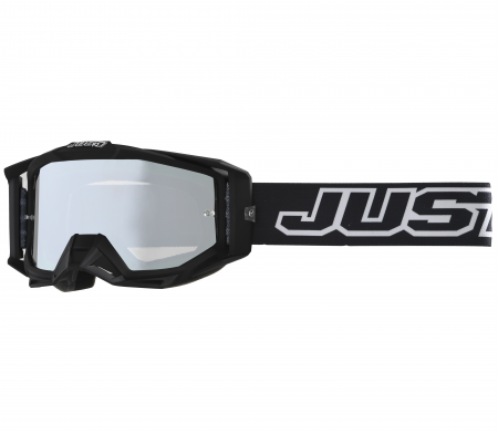 Ochelari - Ochelari motocross/atv Just1 Iris 2.0 Solid, sticla tip oglinda, culoare negru