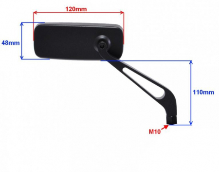 Oglinda dreapta, moto/atv/scuter, filet M10 [1]