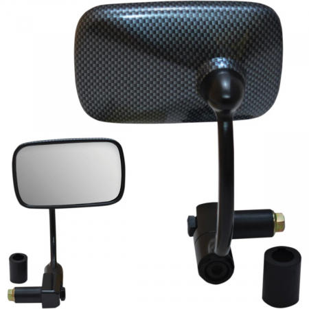 Suspensie Cadru - Oglinda Moto Carbon ,se monteaza pe capatul ghidonului