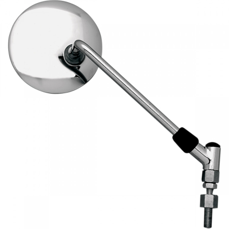 Suspensie Cadru - Oglinda Universala, Moto, forma rotunda, culoare crom, O bucata.