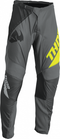Pantaloni - Pantaloni atv/cross copii Thor Sector Edge, culoare gri/galben, marime 18