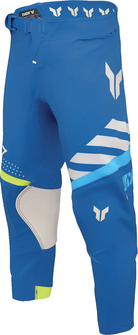 Pantaloni atv/cross copii Thor Sportmode Synth, culoare albastru/verde, marime 26 [2]