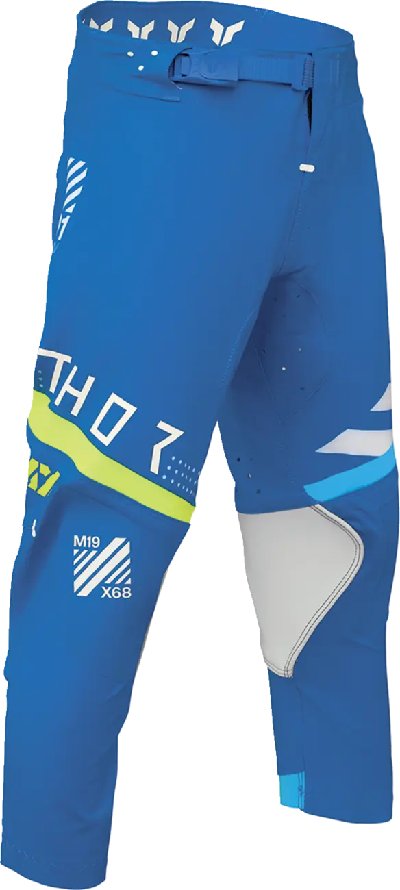 Pantaloni - Pantaloni atv/cross copii Thor Sportmode Synth, culoare albastru/verde, marime 24