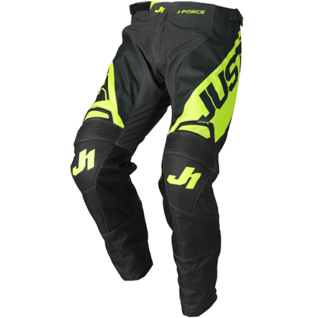 Pantaloni - Pantaloni atv/cross Just1 J-Force Vertigo, culoare gri/galben fluo, marime 32
