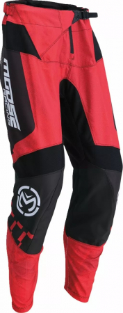 Echipament Cross  & ATV - Pantaloni atv/cross MooseRacing Qualifier, culoare negru/rosu, marime 28