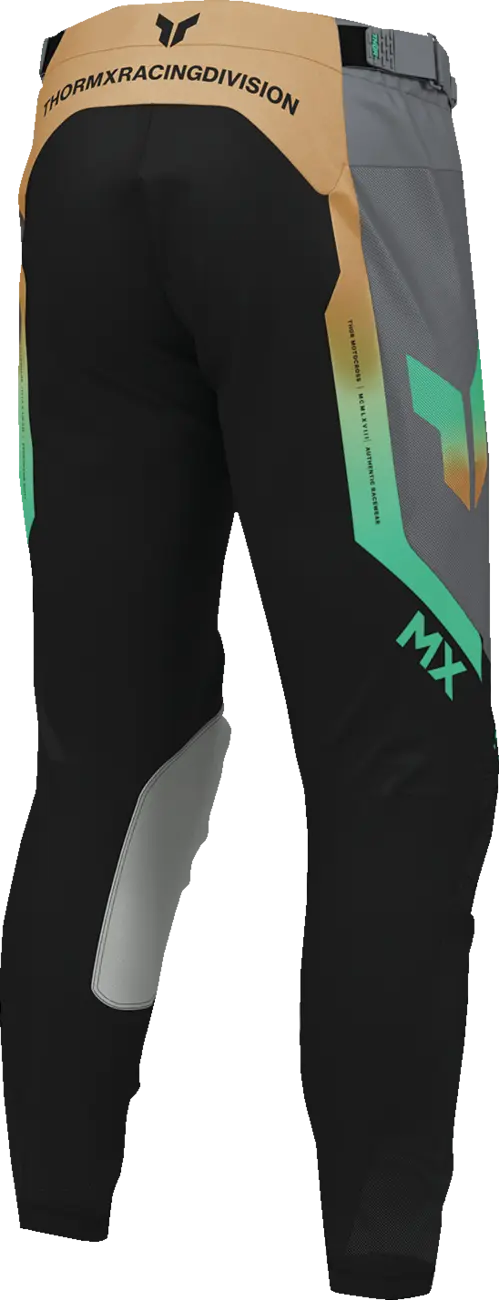 Pantaloni atv/cross Thor Launchmode Air Raptor, culoare negru/gri, marime 30 [3]