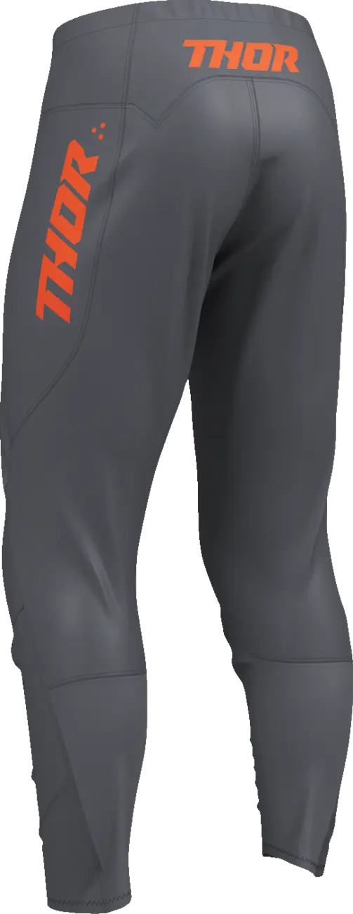 Pantaloni atv/cross Thor Ridemode Menace, culoare gri/portocaliu, marime 38 [1]