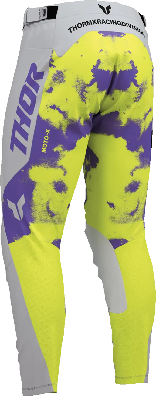 Pantaloni atv/cross Thor Launchmode Bleach, culoare gri/multicolor, marime 30 [1]