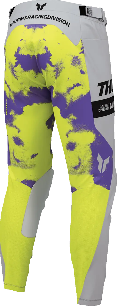 Pantaloni atv/cross Thor Launchmode Bleach, culoare gri/multicolor, marime 30 [3]
