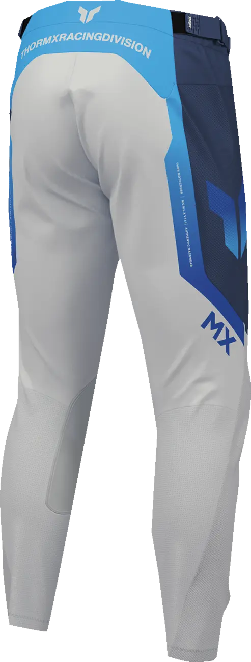 Pantaloni atv/cross Thor Launchmode Air Raptor, culoare bleumarin/alb, marime 32 [3]