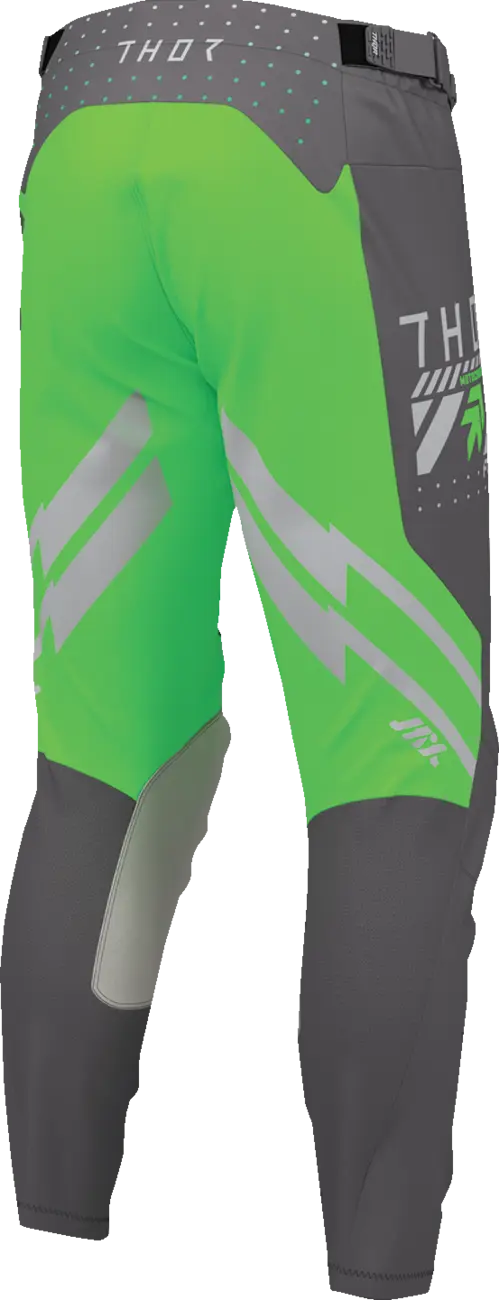 Pantaloni atv/cross Thor Launchmode Futura, culoare gri/verde, marime 44 [1]