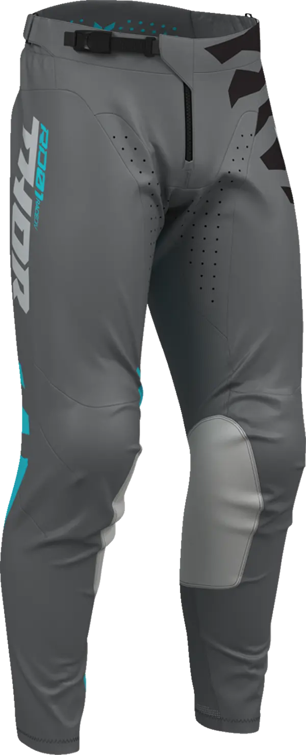 Echipamente - Pantaloni atv/cross Thor LaunchMode Shredder, culoare gri/albastru, marime 38