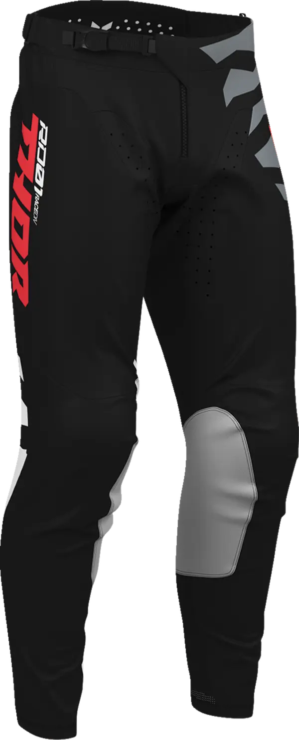 Echipamente - Pantaloni atv/cross Thor LaunchMode Shredder, culoare negru/alb, marime 30