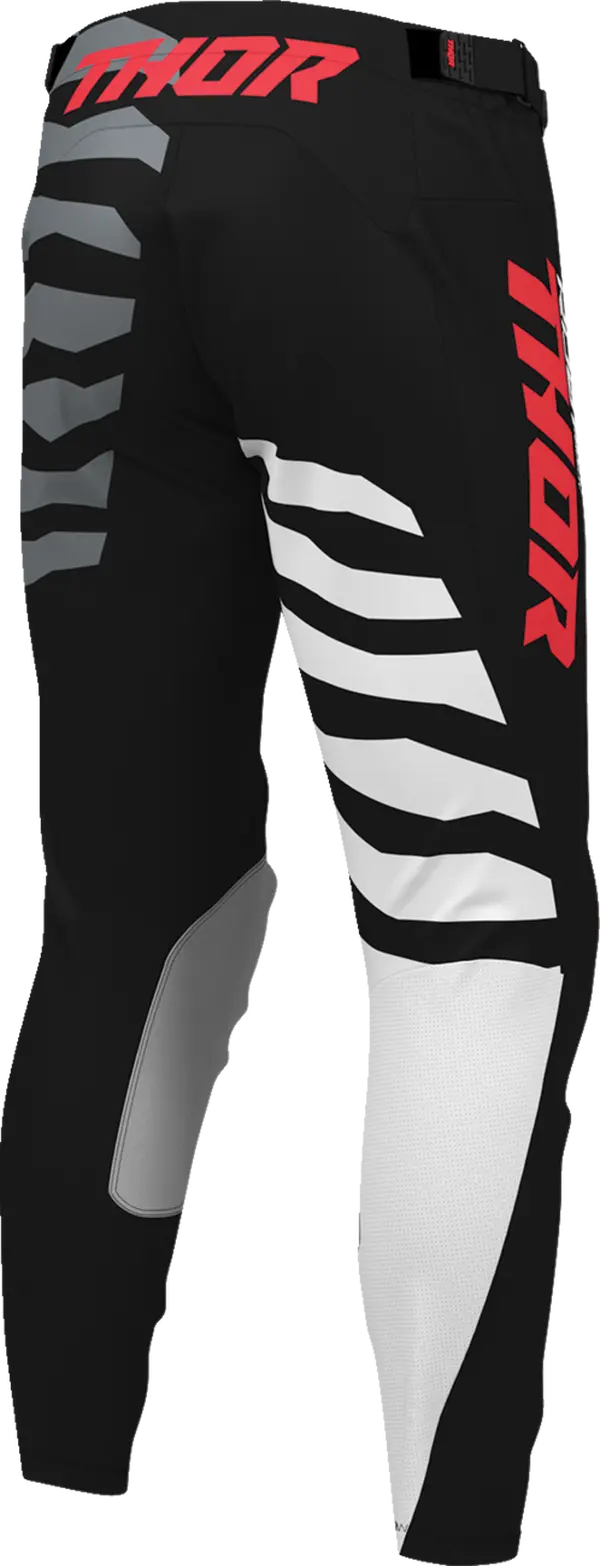 Pantaloni atv/cross Thor LaunchMode Shredder, culoare negru/alb, marime 34 [1]