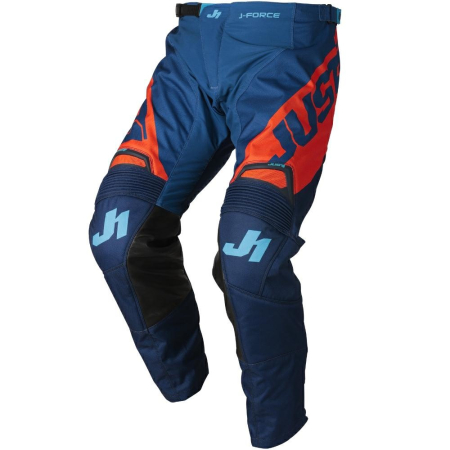 Pantaloni - Pantaloni atv/cross Just1 J-Force Vertigo, culoare albastru/portocaliu, marime 34