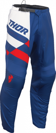 Pantaloni - Pantaloni atv/cross Thor Sector Checker, culoare bleumarin/rosu, marime 46