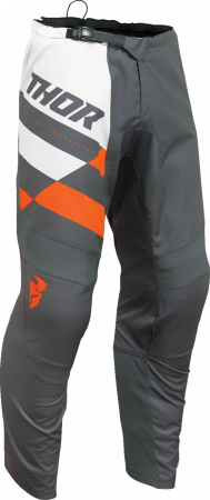 Pantaloni - Pantaloni atv/cross Thor Sector Checker, culoare gri/portocaliu, marime 30
