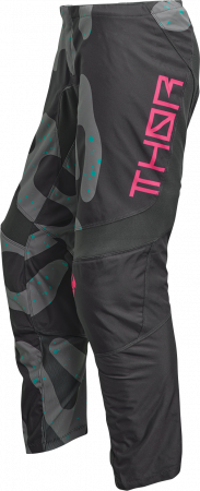 Pantaloni dama atv/cross Thor Sector Disguise, culoare gri/roz, marime XS [3]