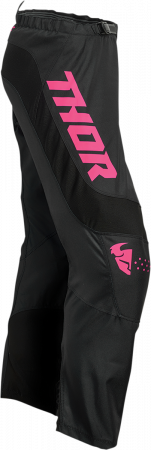 Pantaloni dama atv/cross Thor Sector Minimal, culoare negru/roz, marime 2XL [2]