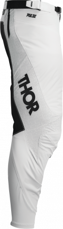 Pantaloni motocross/enduro Thor Pulse Mono, culoare alb/negru, marimea 28 [2]