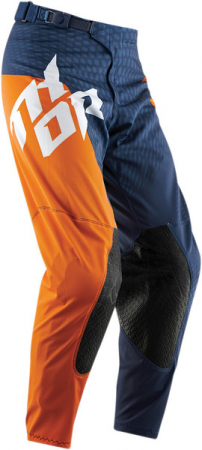 Pantaloni - Pantaloni motocross Thor Core Slash culoare portocaliu/albastru inchis marime 34