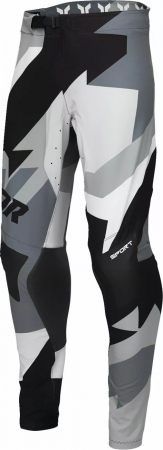 Pantaloni motocross Thor SportMode Brave, culoare negru/gri, marime 33 [2]