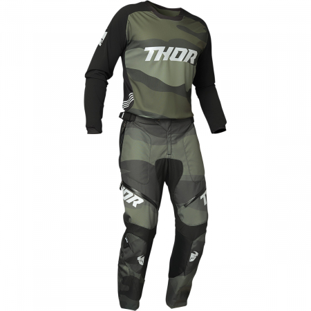 Pantaloni motocross Thor Terrain in cizme culoare Camo marime 32 [2]