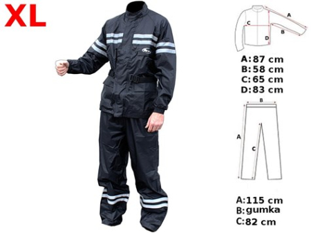 Echipamente - Pantaloni si geaca de ploaie,neagra,marime XL