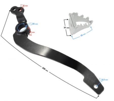 Pedale frana - Pedala frana Barton NXT150