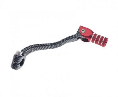 Pedale schimbator - Pedala schimbator viteze CRF250R 2004-2009, CRF250X 2004-2017, culoare rosu/carbon